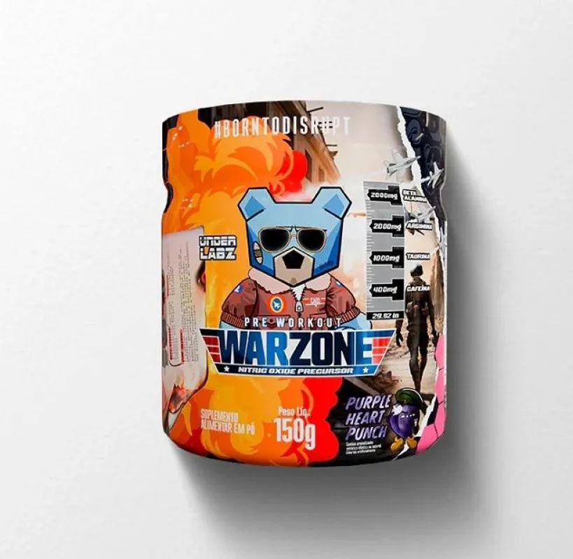 WARZONE PRE WORKOUT (150G) - SABOR: PURPLE HEART PUNCH