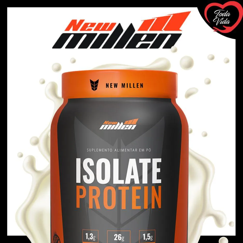 ISOLATE PROTEIN NEW MILLEN 900G - SABOR BAUNILHA