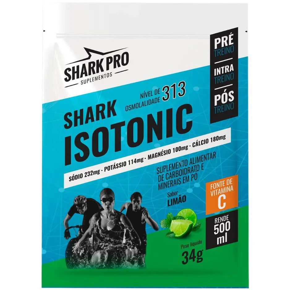 SACHE ISOTONICO SHARK PRO 34G - SABOR LIMAO