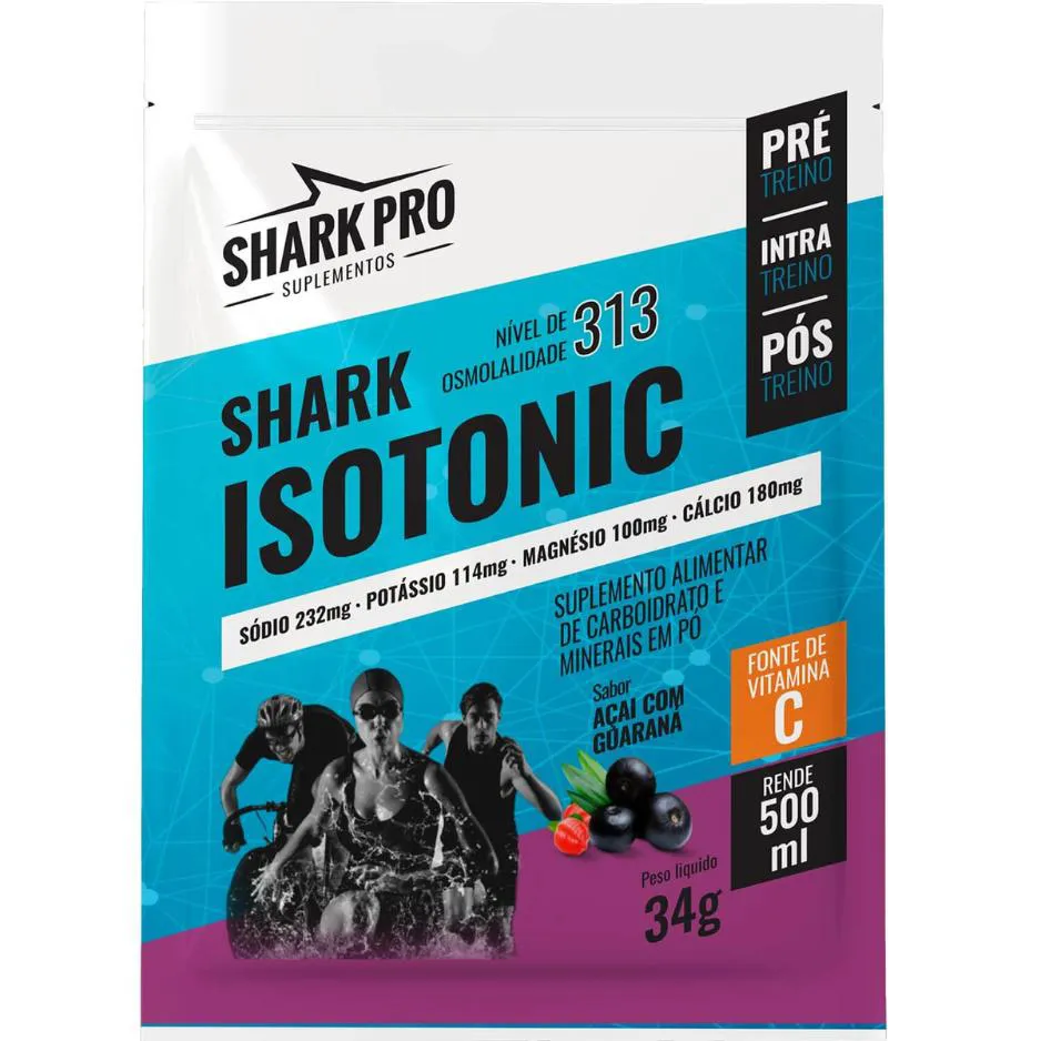 SHARK PRO SACHE ISOTONICO 34G - SABOR ACAI C/ GUARANA