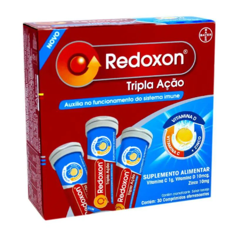 REDOXON TRIPLA AçãO VIT C, VIT D E ZINCO 30 COMP