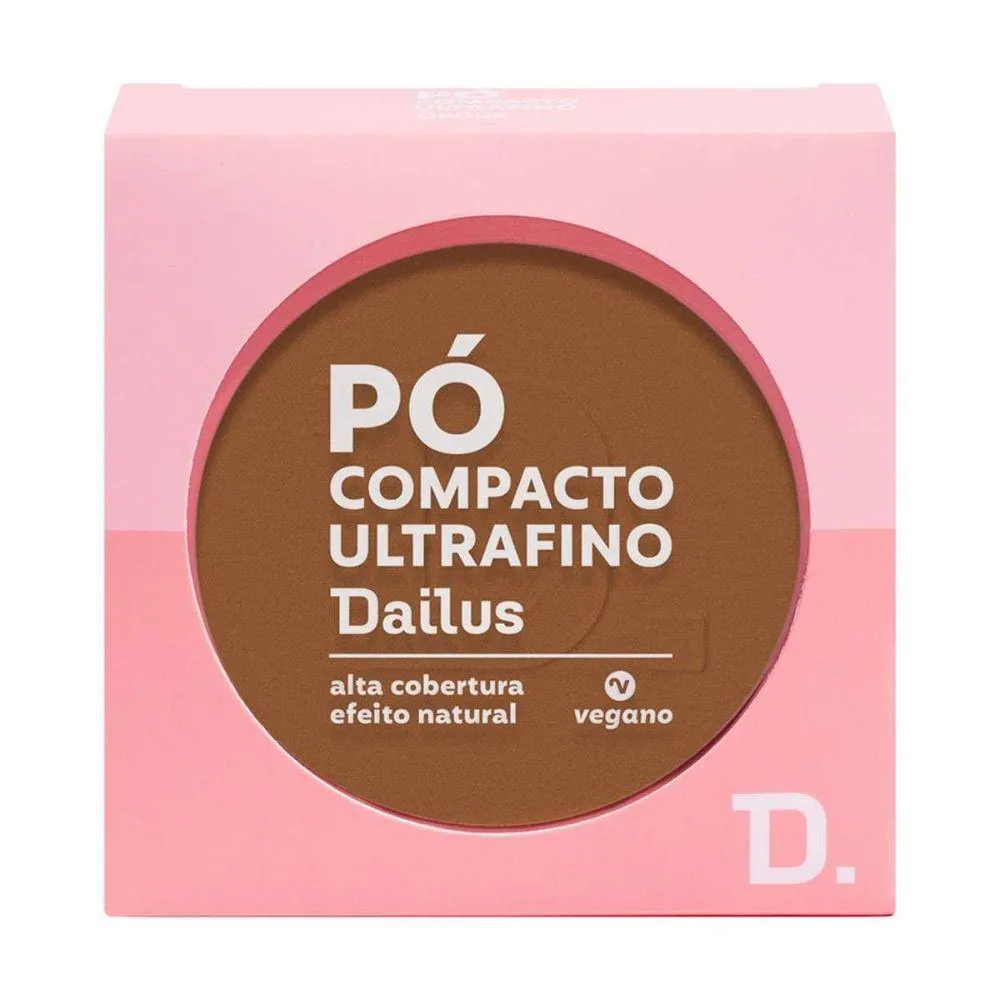 Pó COMPACTO ULTRAFINO 9G DAILUS ACABAMENTO SUAVE E CONTROLE DE BRILHO D10 ESCURO