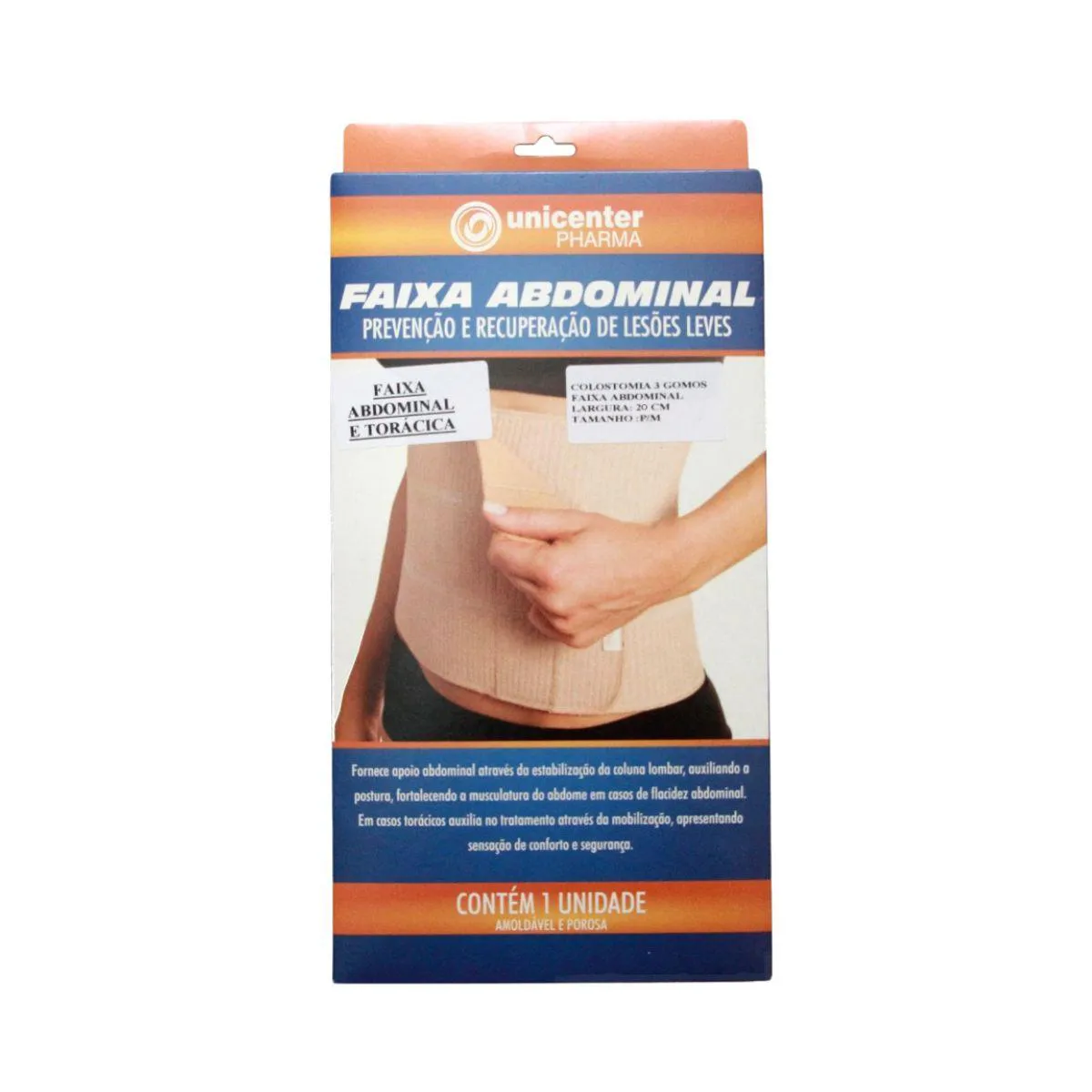 FAIXA ABDOMINAL 3 GOMOS UNICENTER P