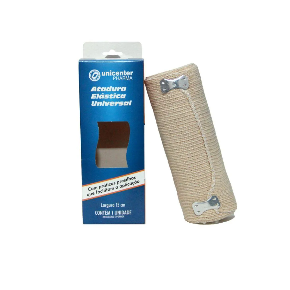 KIT ATADURA ELÁSTICA 15CM X 1,30M UNICENTER 2UN