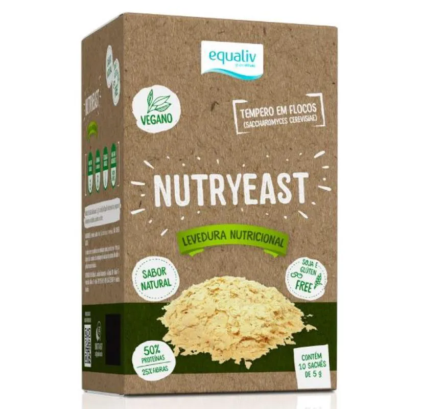 NUTRYEAST  EM FLOCOS 10 SACHêS  VEGANO EQUALIV