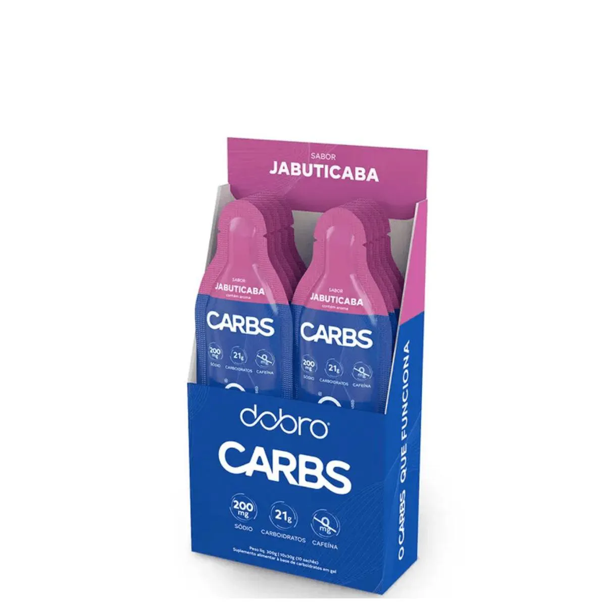CARBS GEL SEM CAFEíNA 10 SACHê 30G DOBRO Jabuticaba