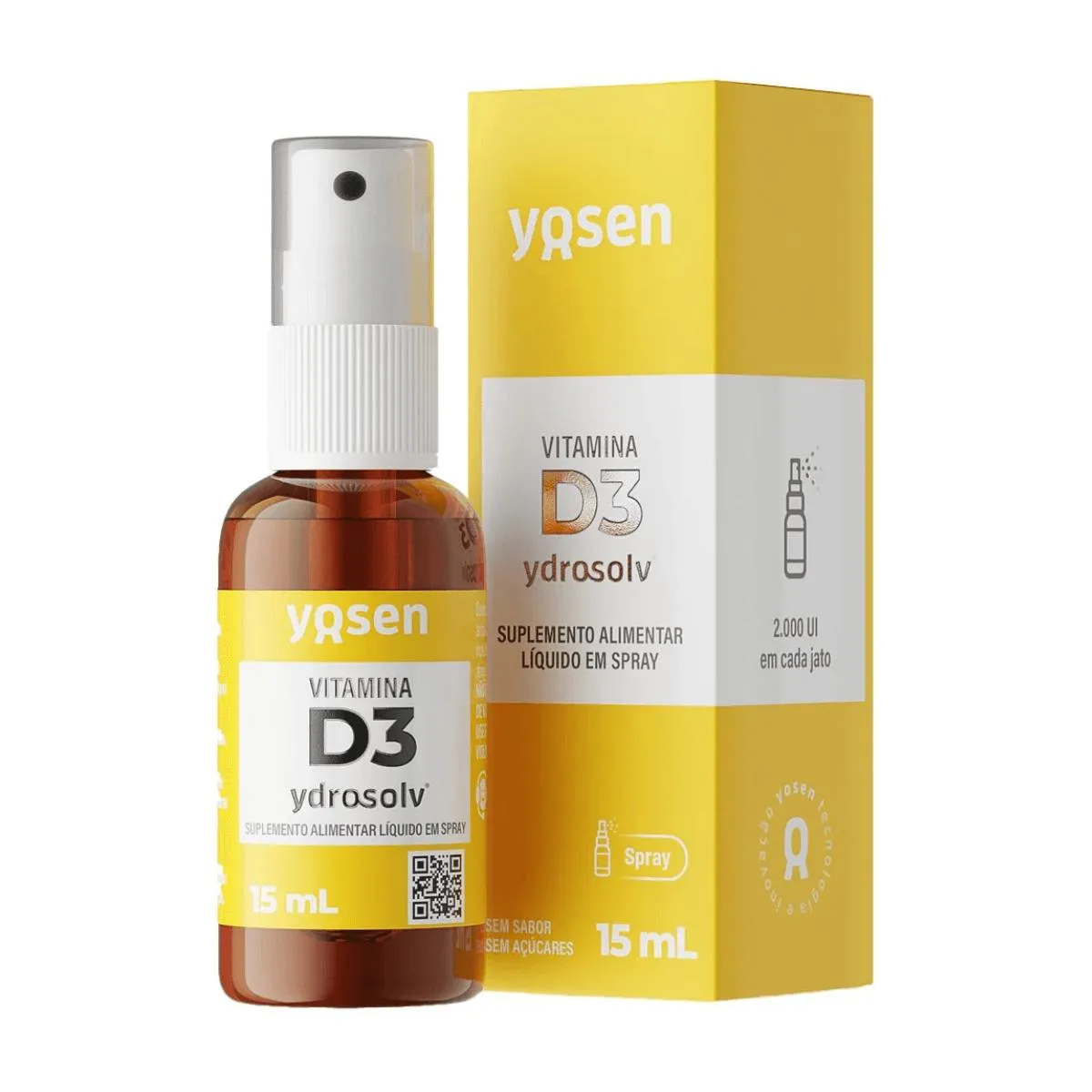 VITAMINA D3 YDROSOLV EM SPRAY - 15ML YOSEN