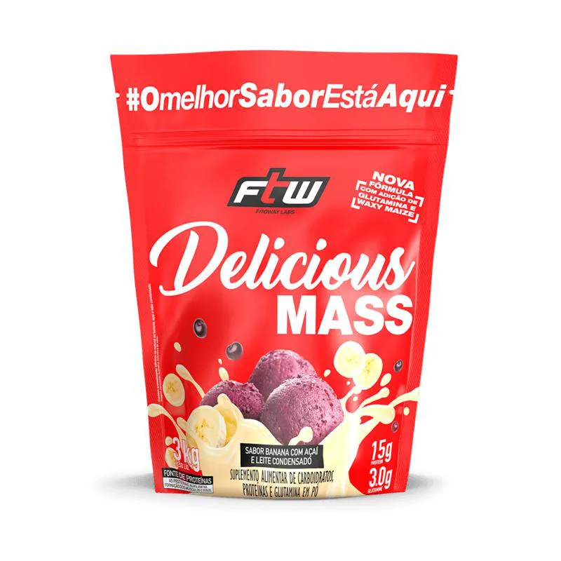 DELICIOUS MASS BANANA COM AçAí E LEITE CONDENSADO FTW 3KG