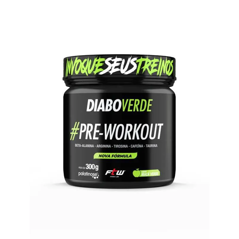 PRE-WORKOUT MAçã VERDE DIABO VERDE 300G