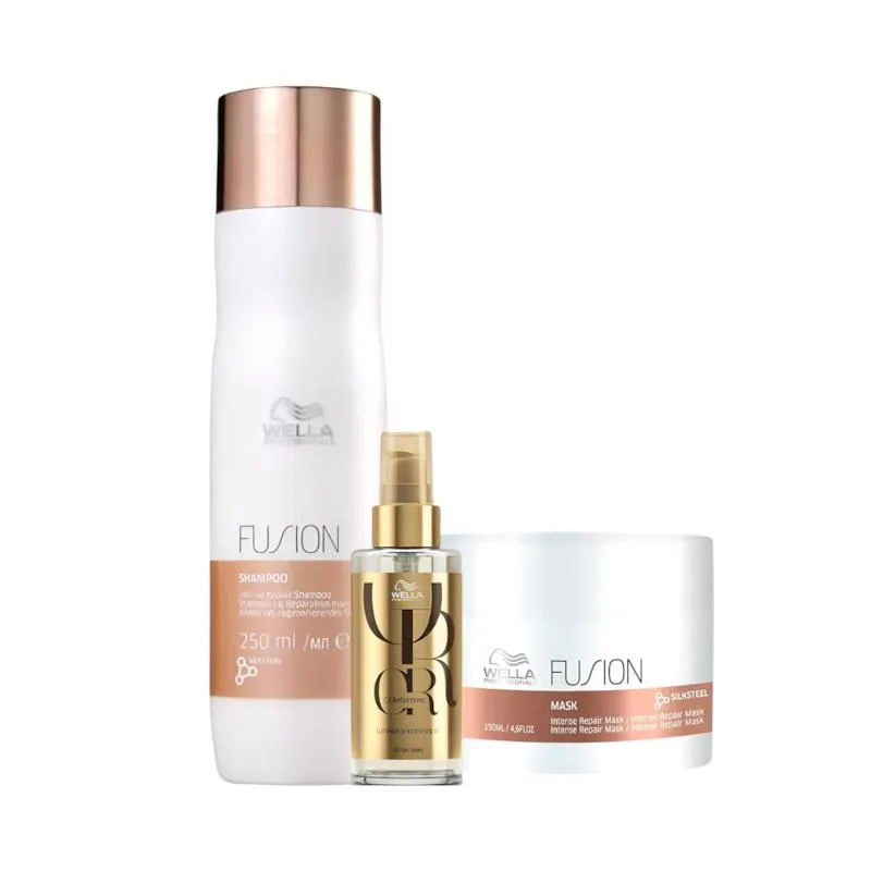 WELLA FUSION KIT SHA 250ML+ MASC 150G+ OIL REFLECTIONS 100ML