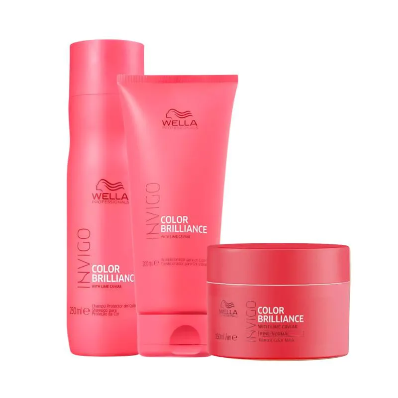 WELLA INVIGO COLOR BRILLIANCE KIT HOME CARE 3 PRODUTOS