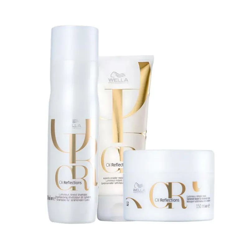 WELLA OIL REFLECTIONS KIT TRATAMENTO 3 PRODUTOS