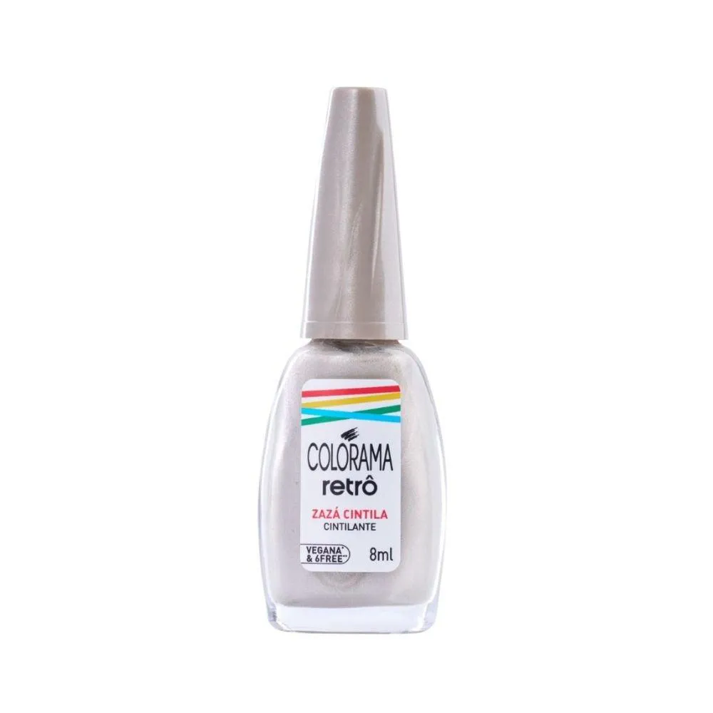 ESMALTE COLORAMA RETRô ZAZá CINTILANTE NU