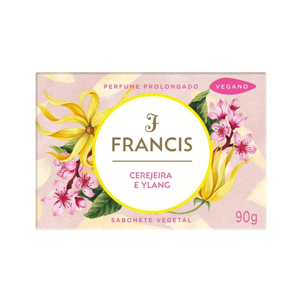 SABONETE FRANCIS CLáSSICO ROSA 90G