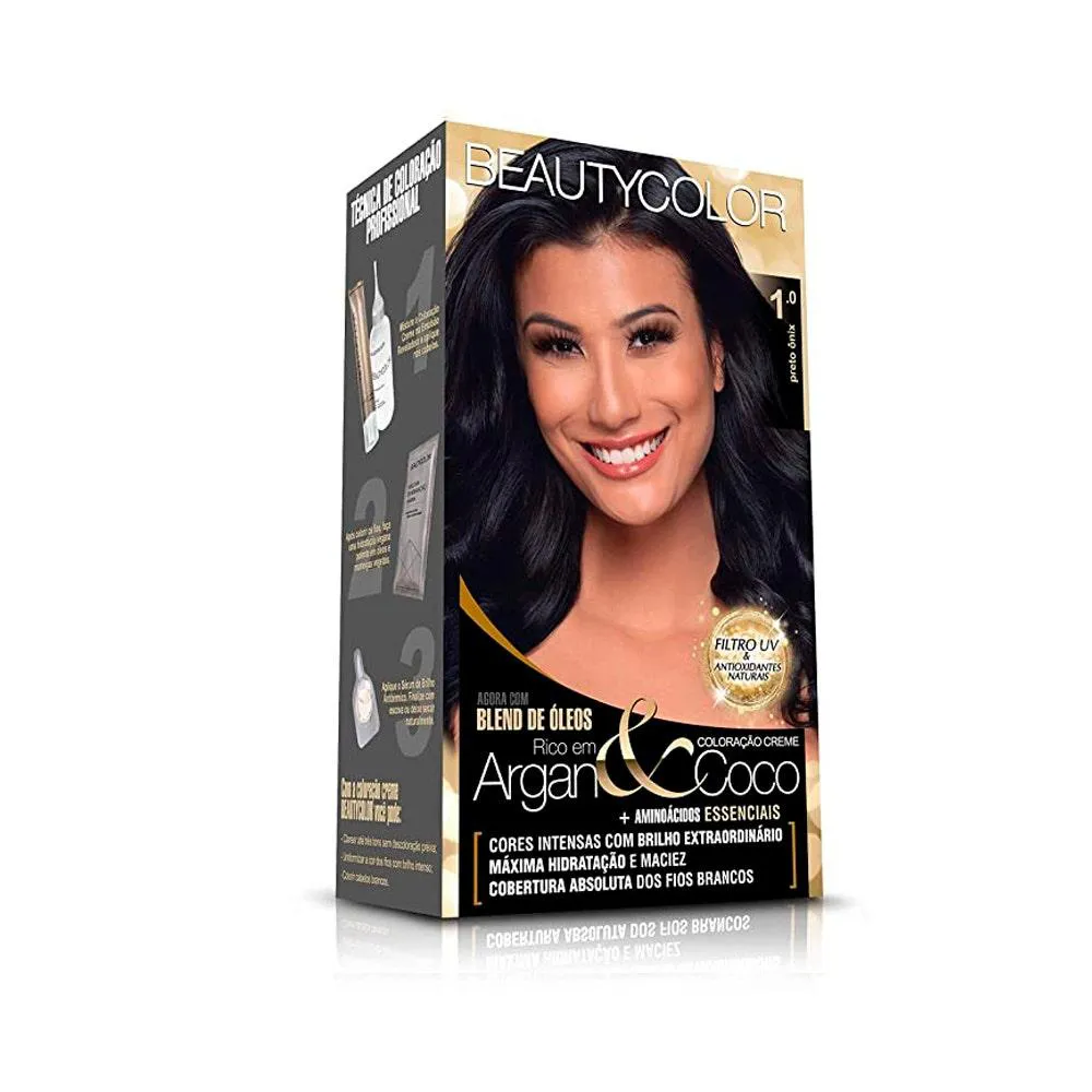 TINTURA BEAUTY COLOR 1.0 PRETO ONIX