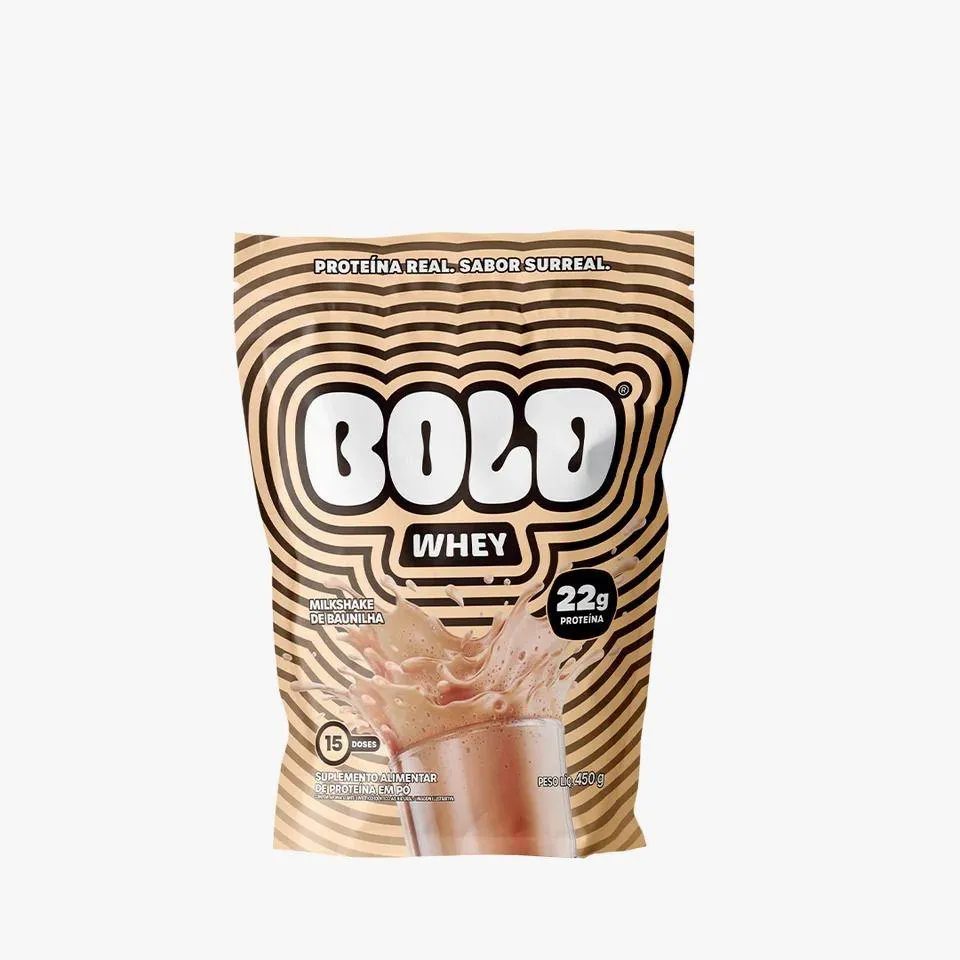 BOLD WHEY REFIL (450G) - SABOR: MILKSHAKE DE BAUNILHA
