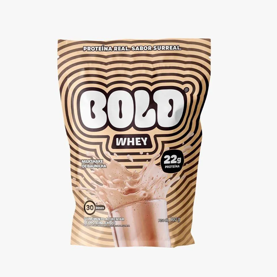 BOLD WHEY REFIL (900G) - SABOR: MILKSHAKE DE BAUNILHA