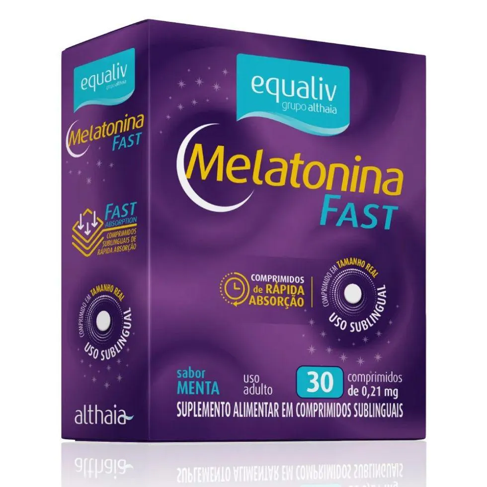 MELATONINA FAST (30 COMP) - SABOR: MENTA
