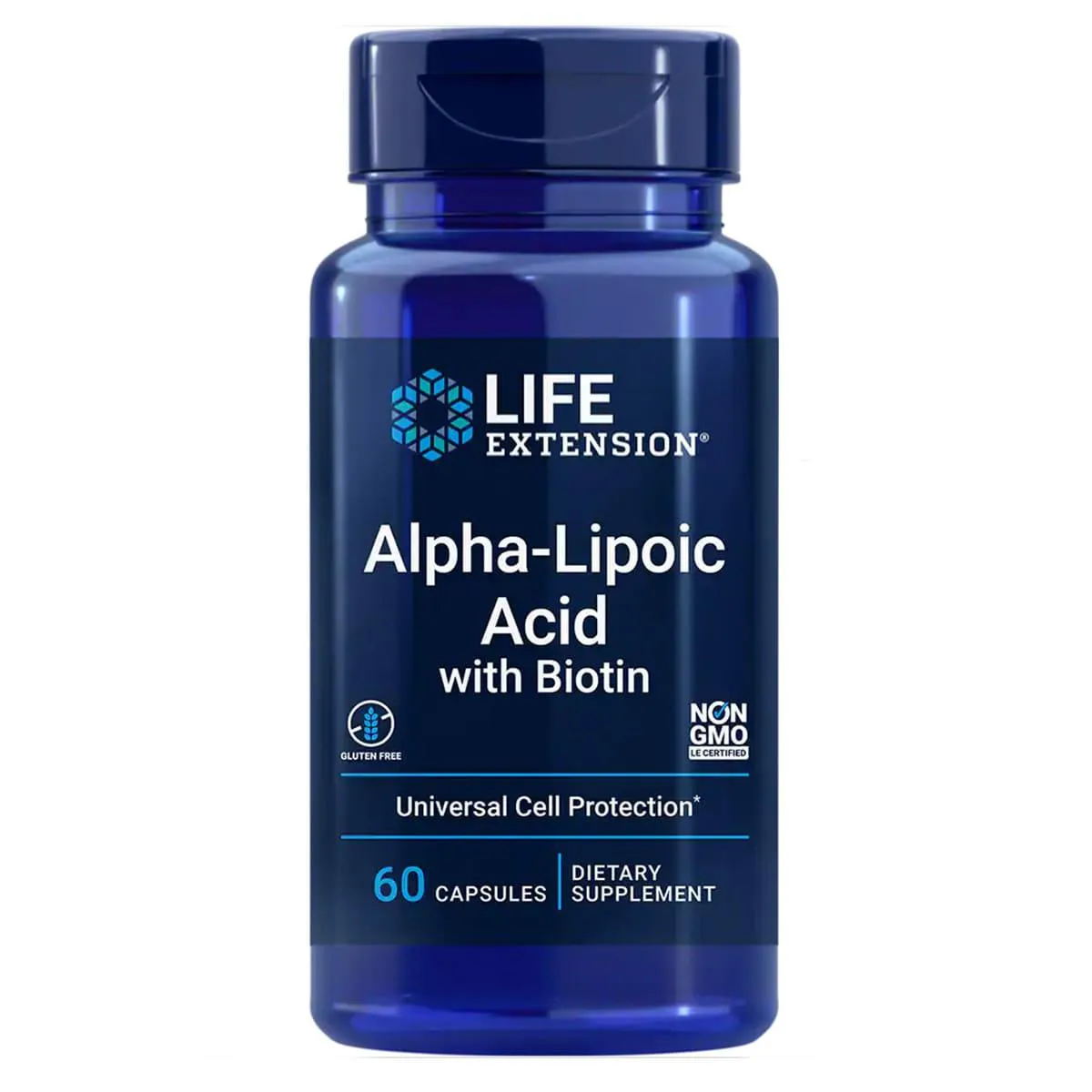 ACIDO ALPHA LIPOICO 250MG C/ BIOTINA 60 CAPSULAS - LIFE EXT.