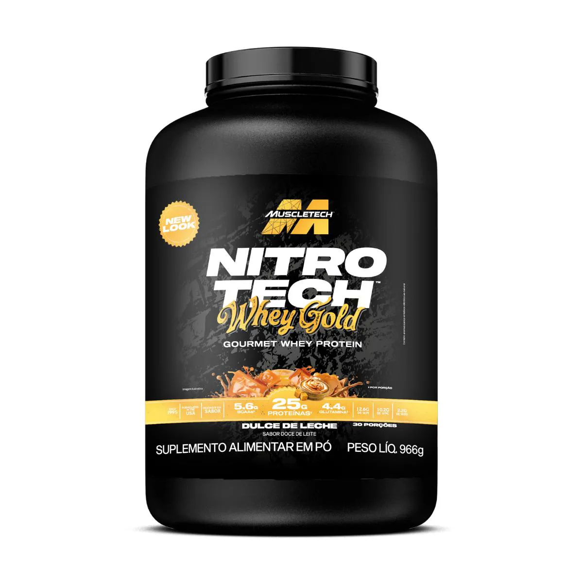 NITRO TECH WHEY GOLD 966G DOCE DE LEITE - MUSCLETECH