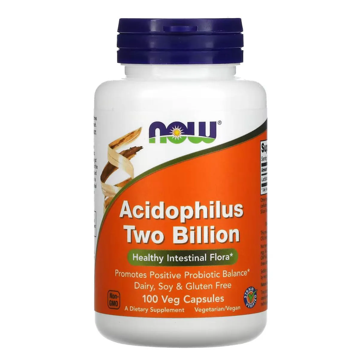 PROBIOTICO  ACIDóFILOS 2 BILHõES 100 CAPSULAS VEGANAS - NOW F. IMPORTADO