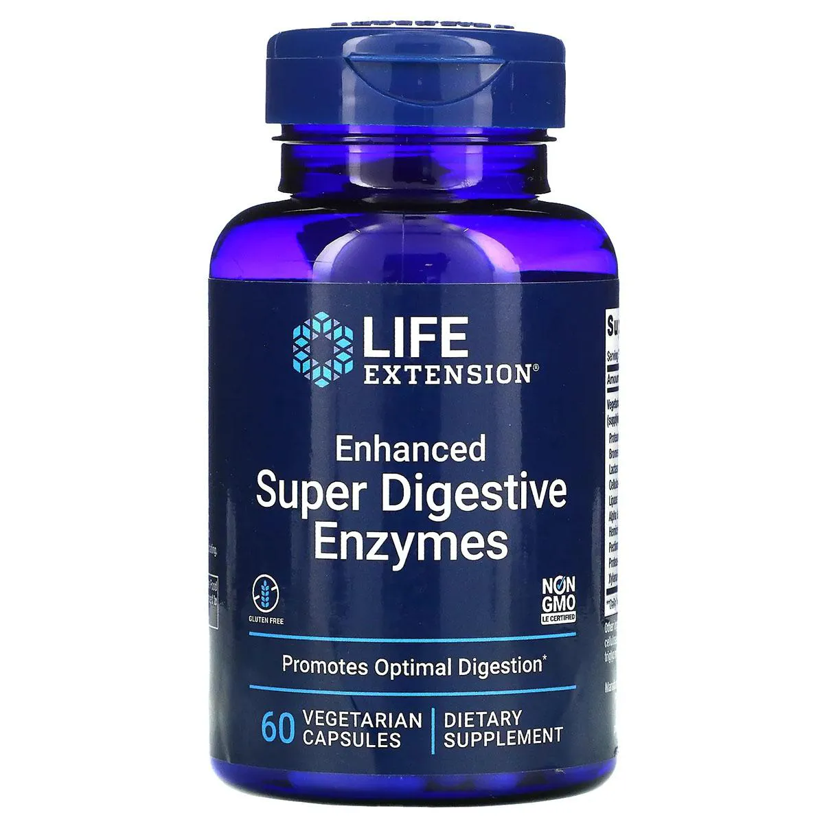 SUPER ENZIMAS DIGESTIVAS 60 CAPSULAS - LIFE EXT.