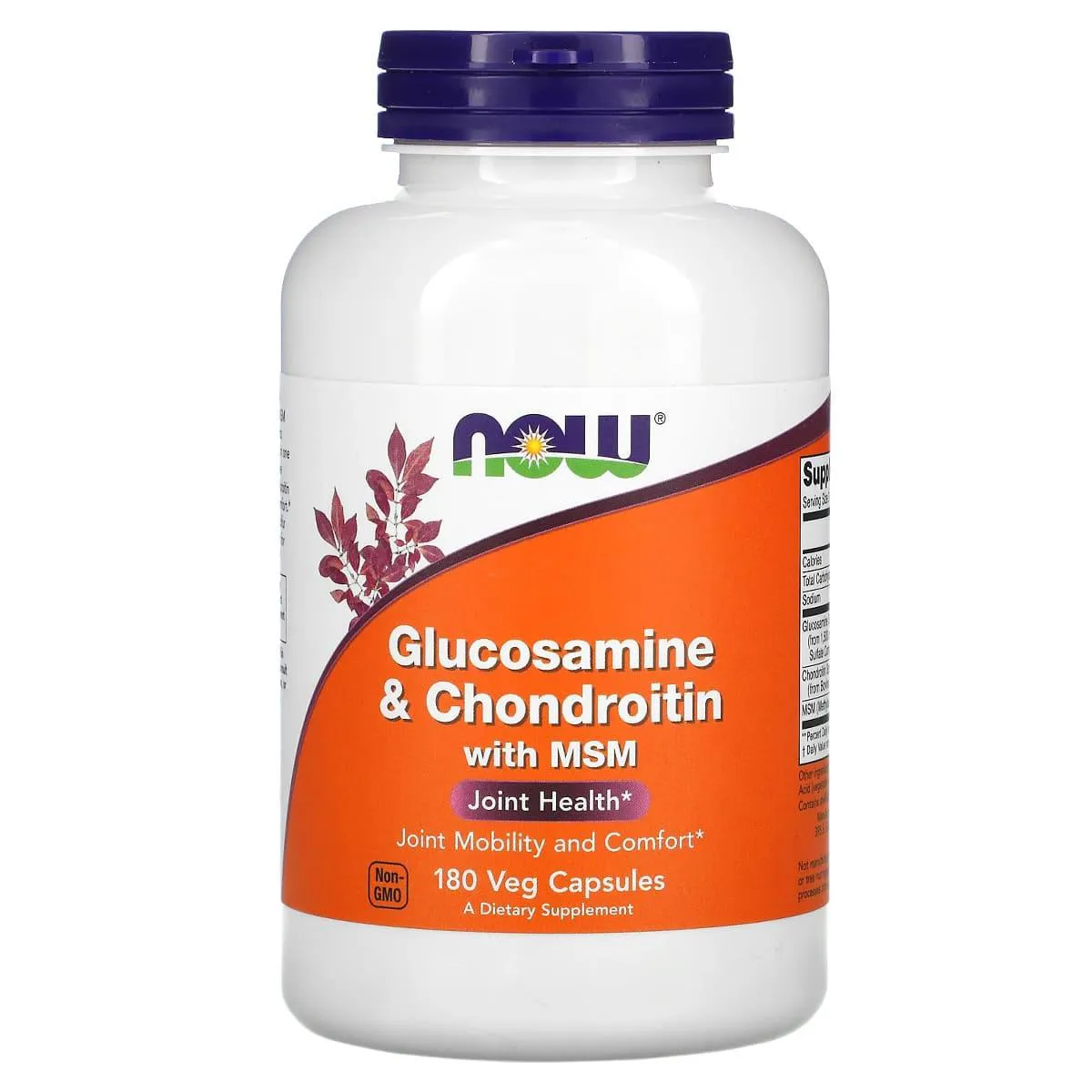 VITAMINA GLUCO. CONDROITINA MSM 180 CAPSULAS - NOW IMPORTADO E ORIGINAL