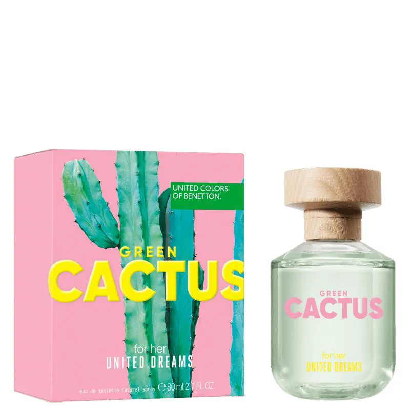 PERFUME BENETTON UNITED DREAMS GREEN CACTUS FOR HER EAU DE TOILETTE 80ML