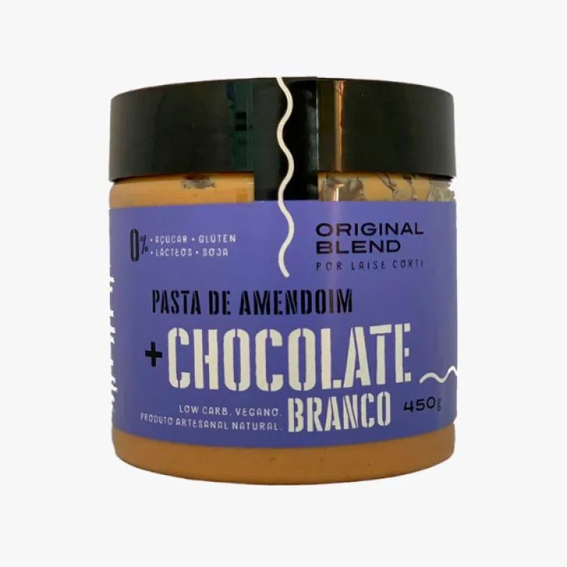 KIT 2X: PASTA DE AMENDOIM/CHOCOLATE BRANCO ORIGINAL BLEND 450G