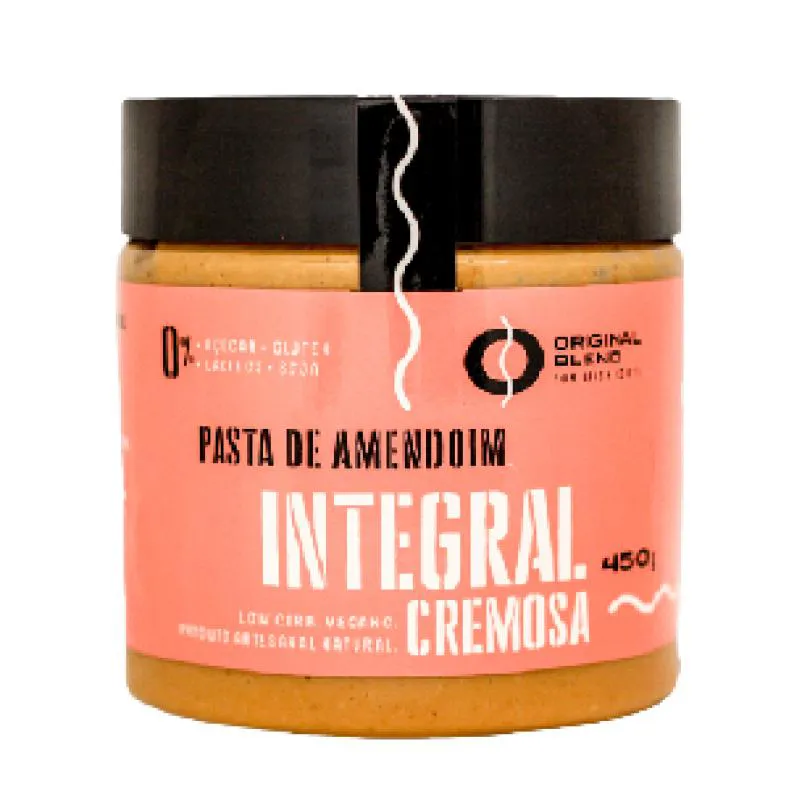 KIT 2X: PASTA DE AMENDOIM INTEGRAL CREMOSA ORIGINAL BLEND 450G