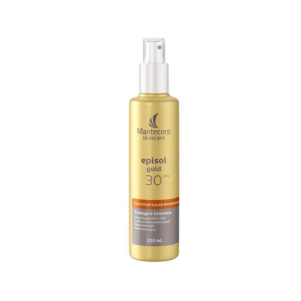 MANTECORP EPISOL GOLD PROTETOR SOLAR BRONZEADOR FPS 30 200ML