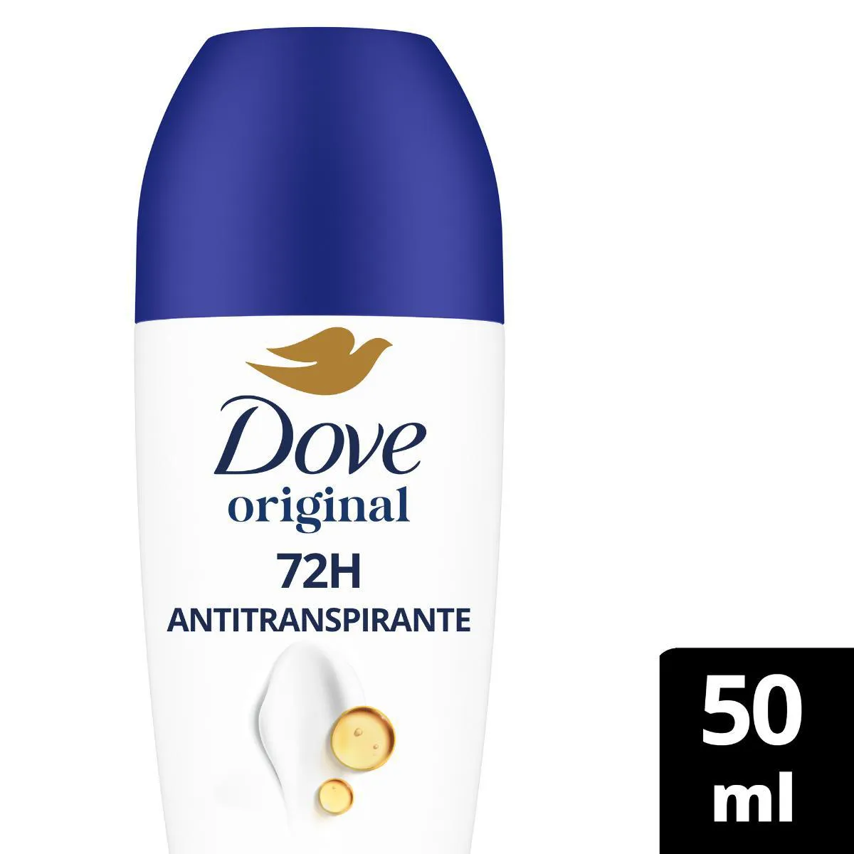 Desodorante Antitranspirante Roll-On Dove Original Feminino Sem Álcool 48h 50ml