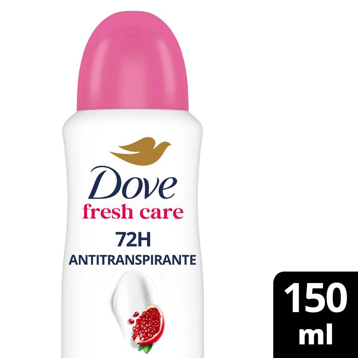 Desodorante Antitranspirante Aerosol Dove Go Fresh Romã & Verbena Feminino 48h 150ml