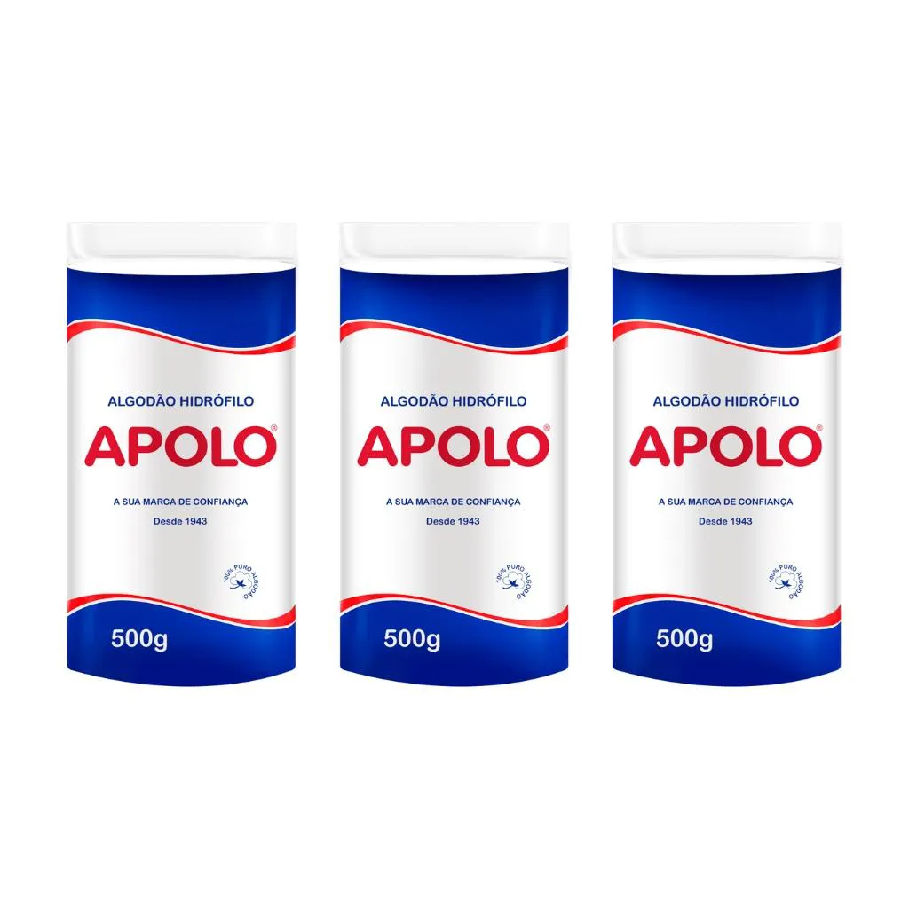 ALGODAO APOLO 500G - KIT C/ 3UN