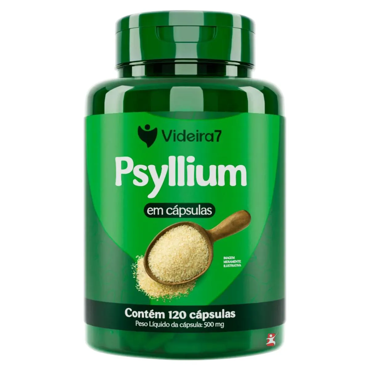 PSYLLIUM PURO PLANTAGO OVATAE SAUDE DO INTESTINO 120 CAPSULAS - VIDEIRA 7