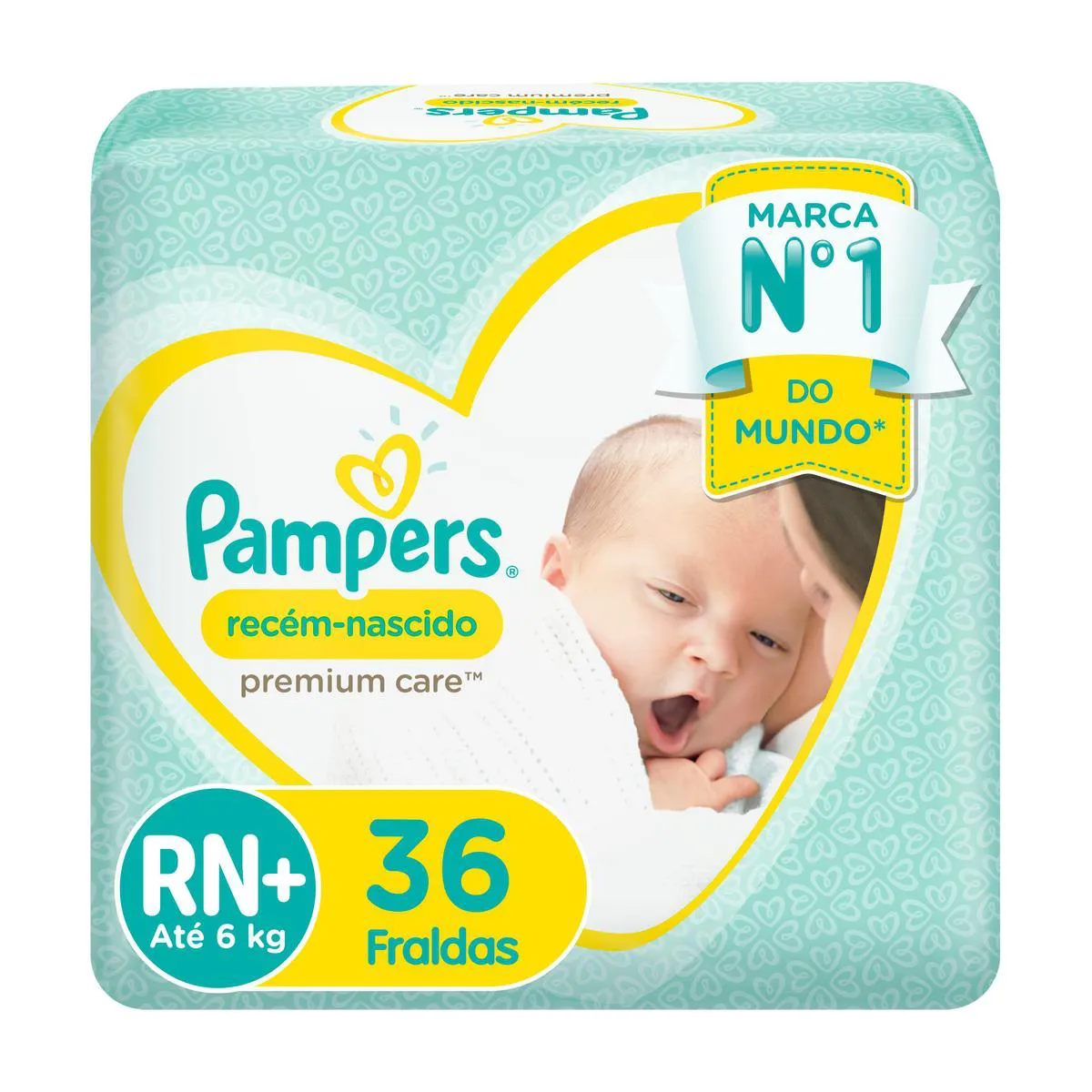 Fralda Pampers Premium Care RN+ 36 