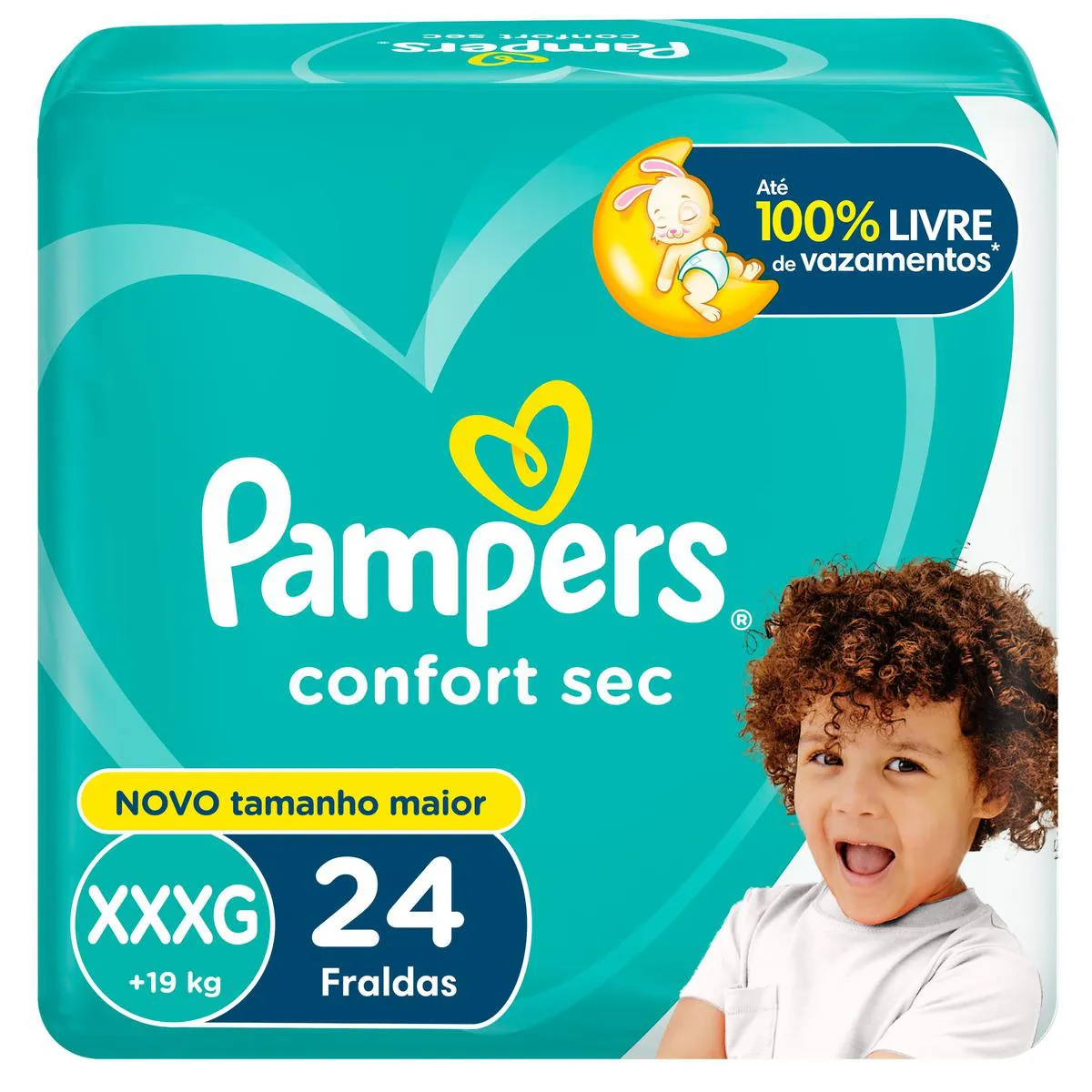 Fralda Pampers Confort Sec XXXG 24 unidades