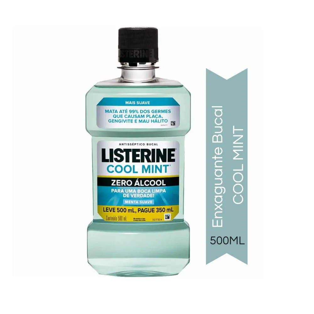 ENXAGUANTE BUCAL LISTERINE COOL MINT 500ML