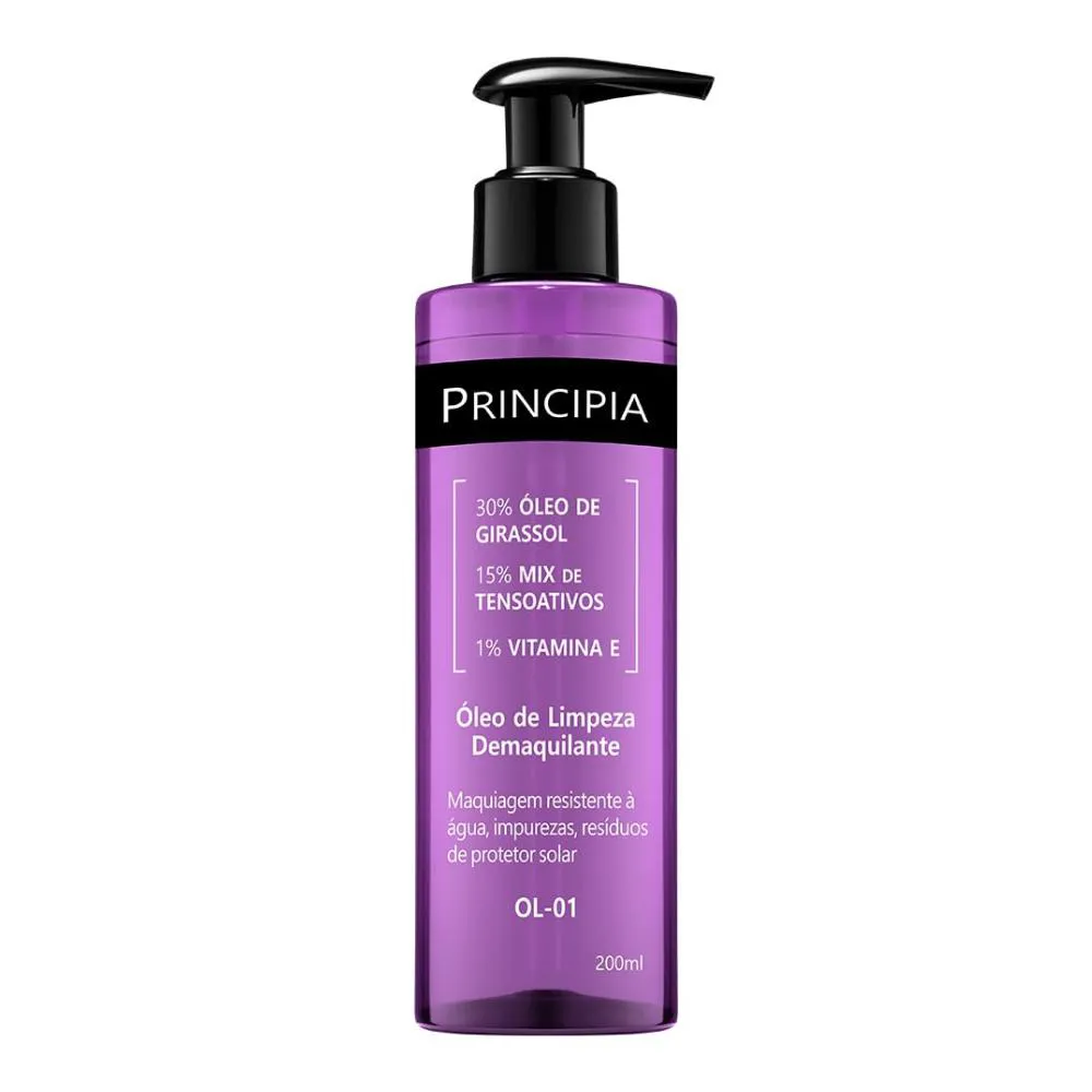 ÓLEO DE LIMPEZA DEMAQUILANTE OL-01 PRINCIPIA 200ML