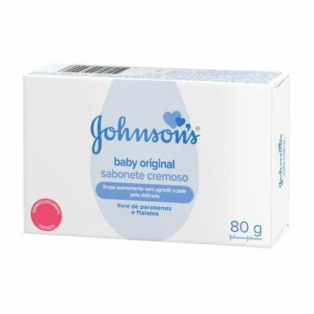 SABONETE EM BARRA JOHNSON&#039S BABY ORIGINAL 80G
