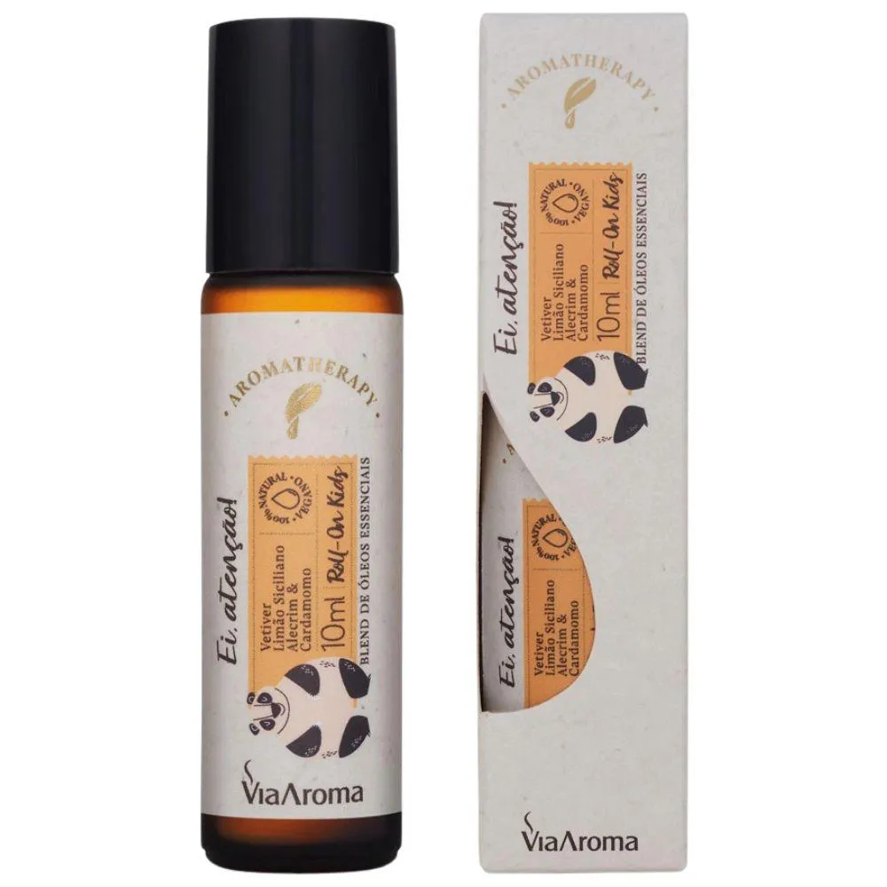 ROLL ON ÓLEO ESSENCIAL KIDS EI, ATENçãO 10ML - VIA AROMA