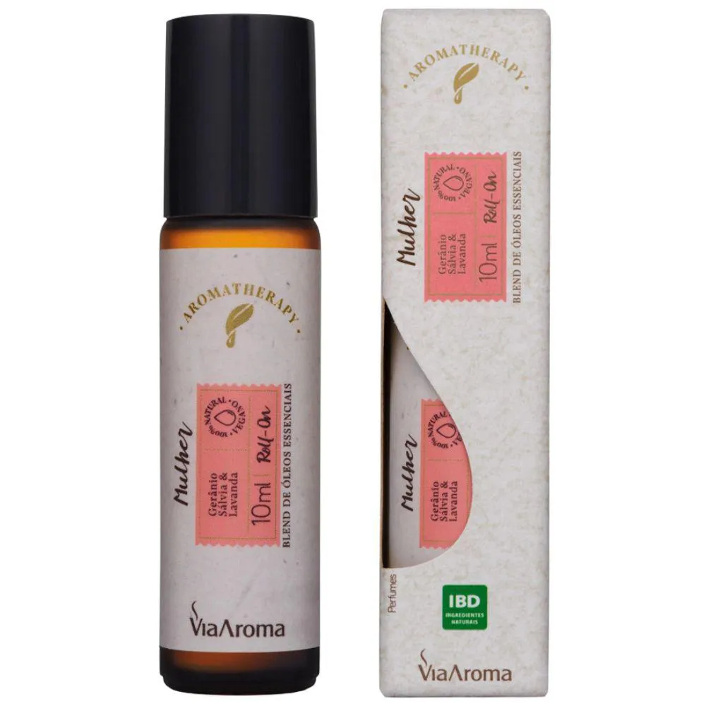 ROLL ON MULHER 10ML - VIA AROMA