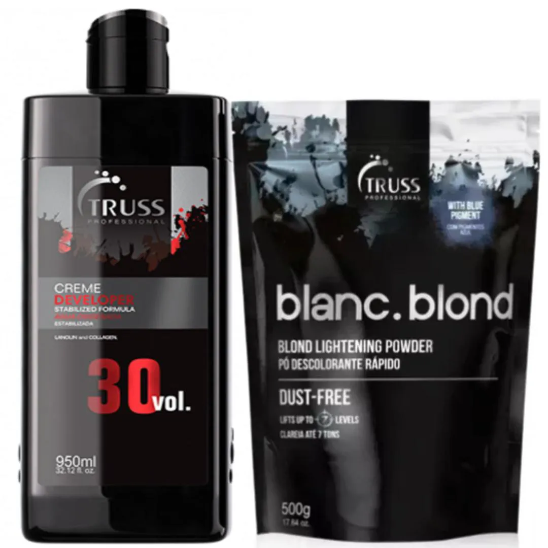 TRUSS BLANC BLOND Pó DESC. 500G + ÁGUA OXIGENADA VOL.30
