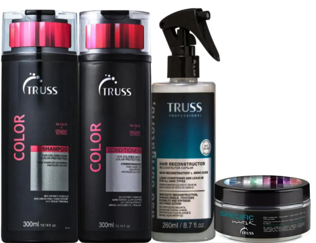 TRUSS COLOR SHAMPOO E CONDICIONADOR + SPECIFIC MáSCARA + USO OBRIGATóRIO