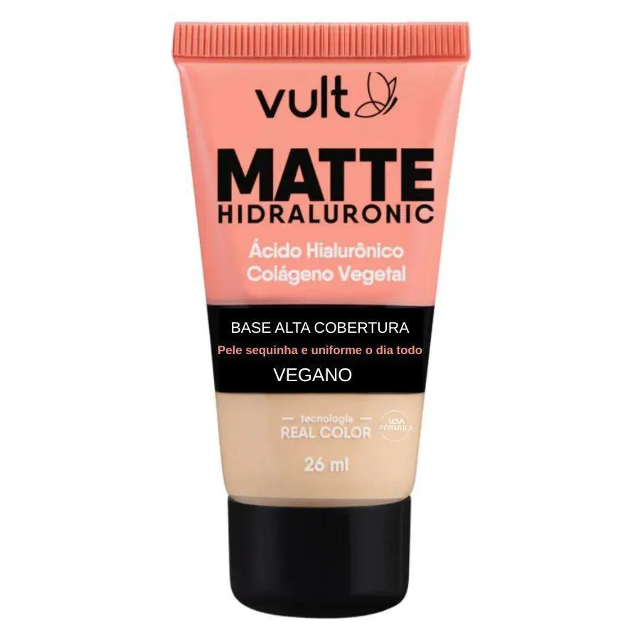 BASE MATTE HIDRALURONIC COM COLáGENO V200 26ML - VULT