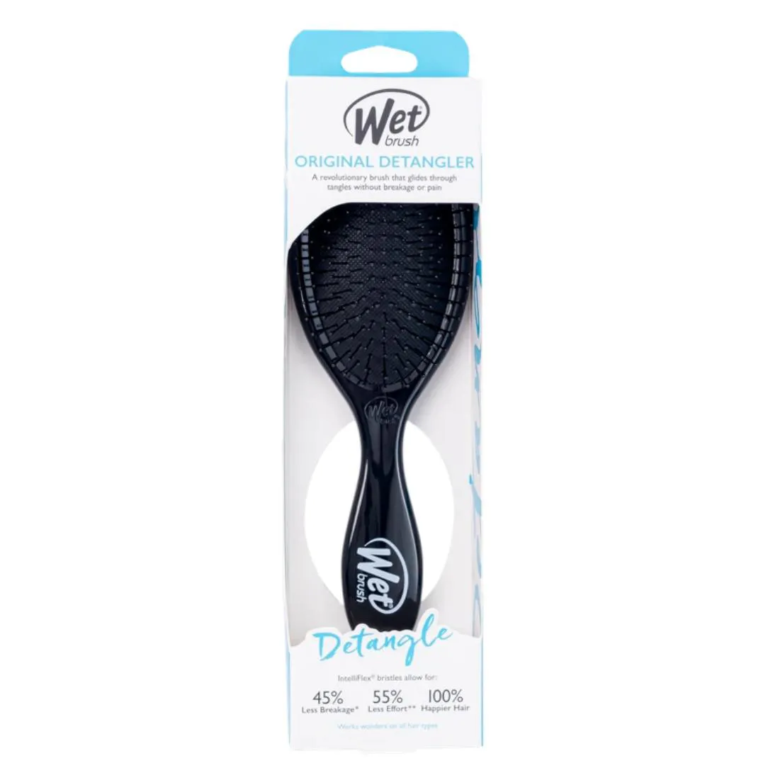 WET BRUSH DETANGLER - ESCOVA DESEMBARAçADORA DE CABELO PRETA