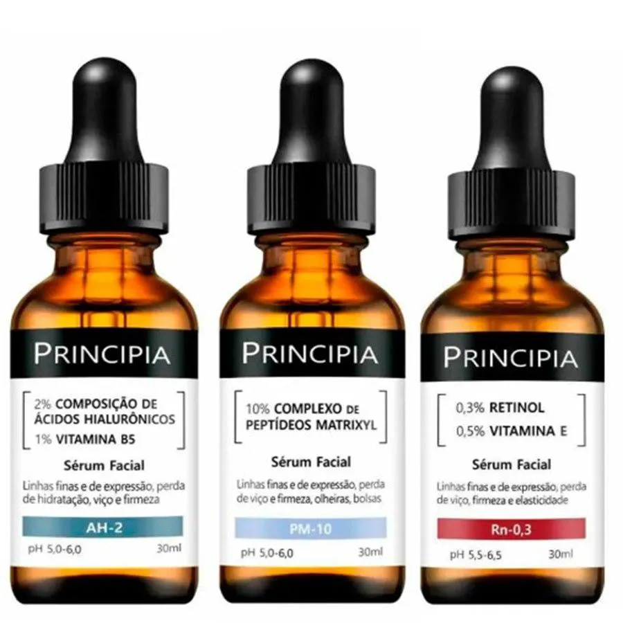 PRINCIPIA KIT TRIO ANTISSINAIS SéRUM AH-2 SéRUM RN-0,3 SéRUM PM-10