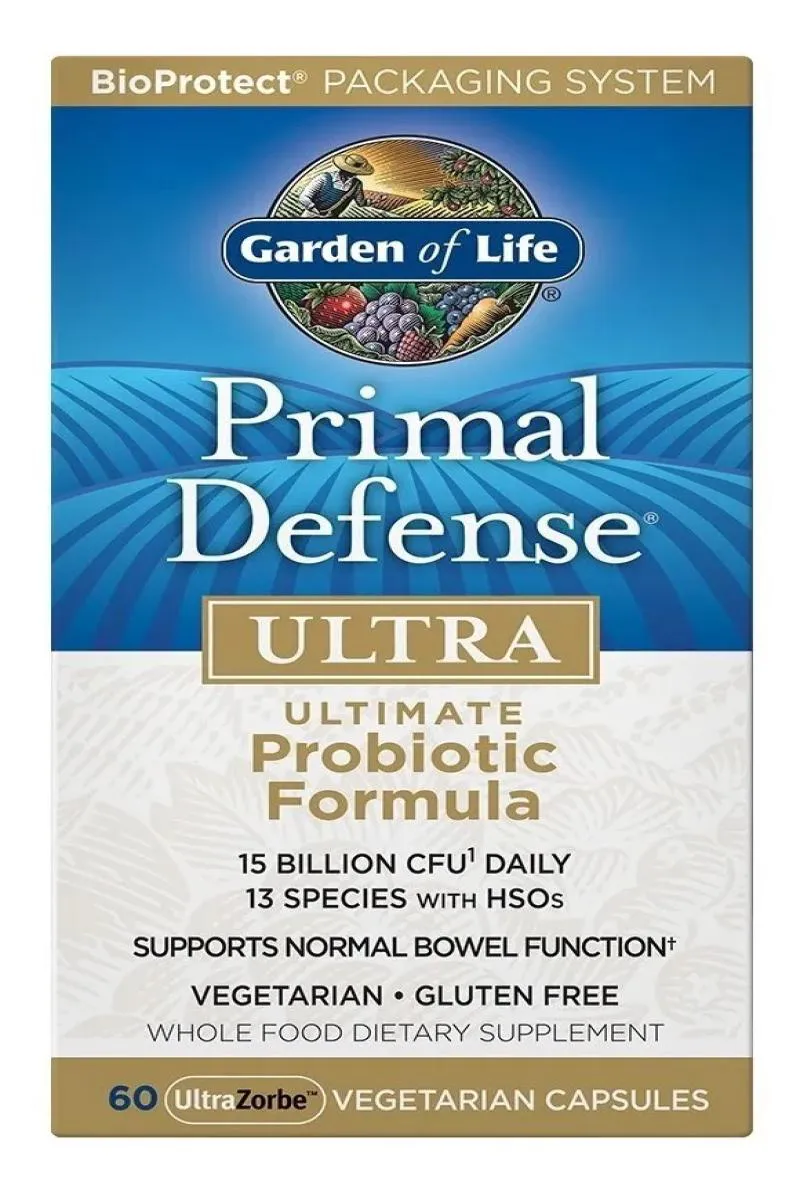 PROBIóTICO GARDEN OF LIFE PRIMAL DEFENSE ULTRA 90 CAPSULAS