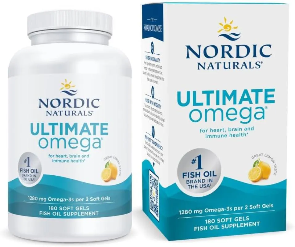 OMEGA 3 NORDIC NATURALS DHA 1280MG 180 SOFTGELS IMPORTADO