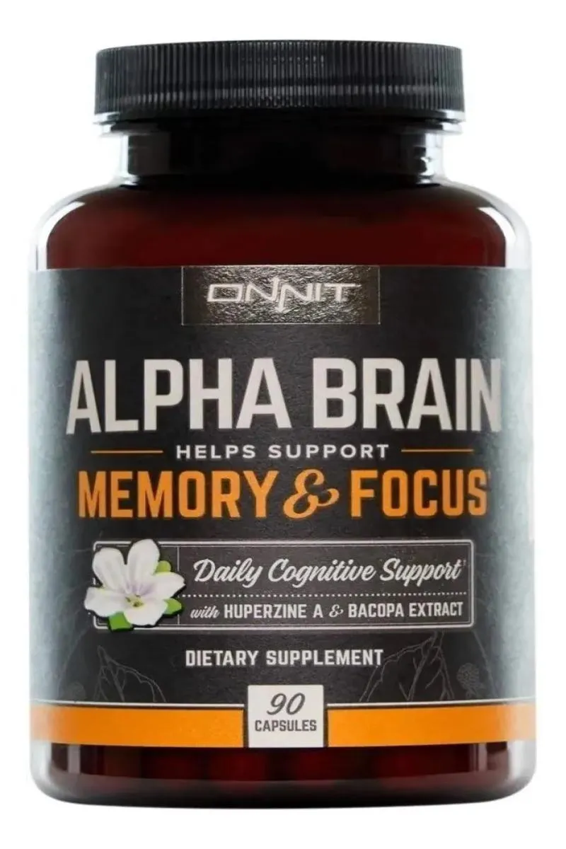 ONNIT ALPHA BRAIN MEMORY & FOCUS NOOTRóPICO SUPLEMENTO CEREBRAL 90 CáPSULAS